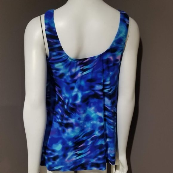 Miraclesuit Ursula Cloud Leopard Tankini Top Size 16 - Picture 4 of 8